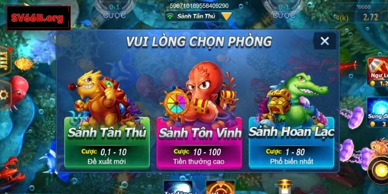 Cách tham gia game Vương Giả Đánh Cá tại SV66